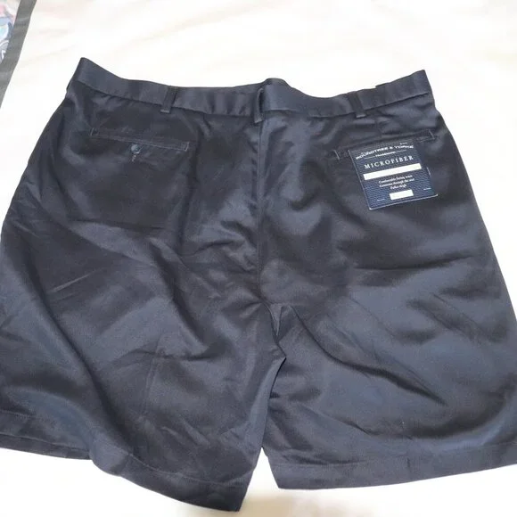 Men's Shorts 48 9" inseam Pleated Front Roundtree & Yorke Comfortable 3 Pairs - Picture 6 of 10
